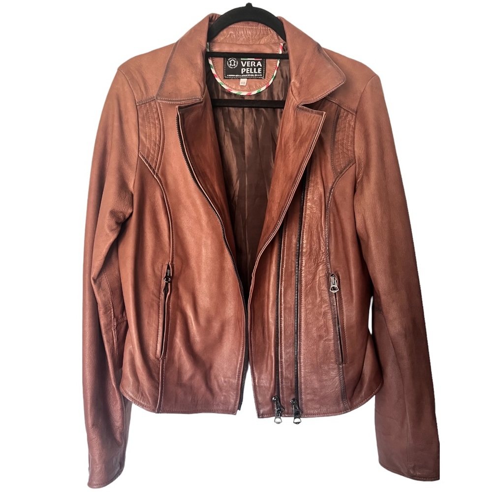 Authentic Handmade Italian Leather Jacket (NWOT)